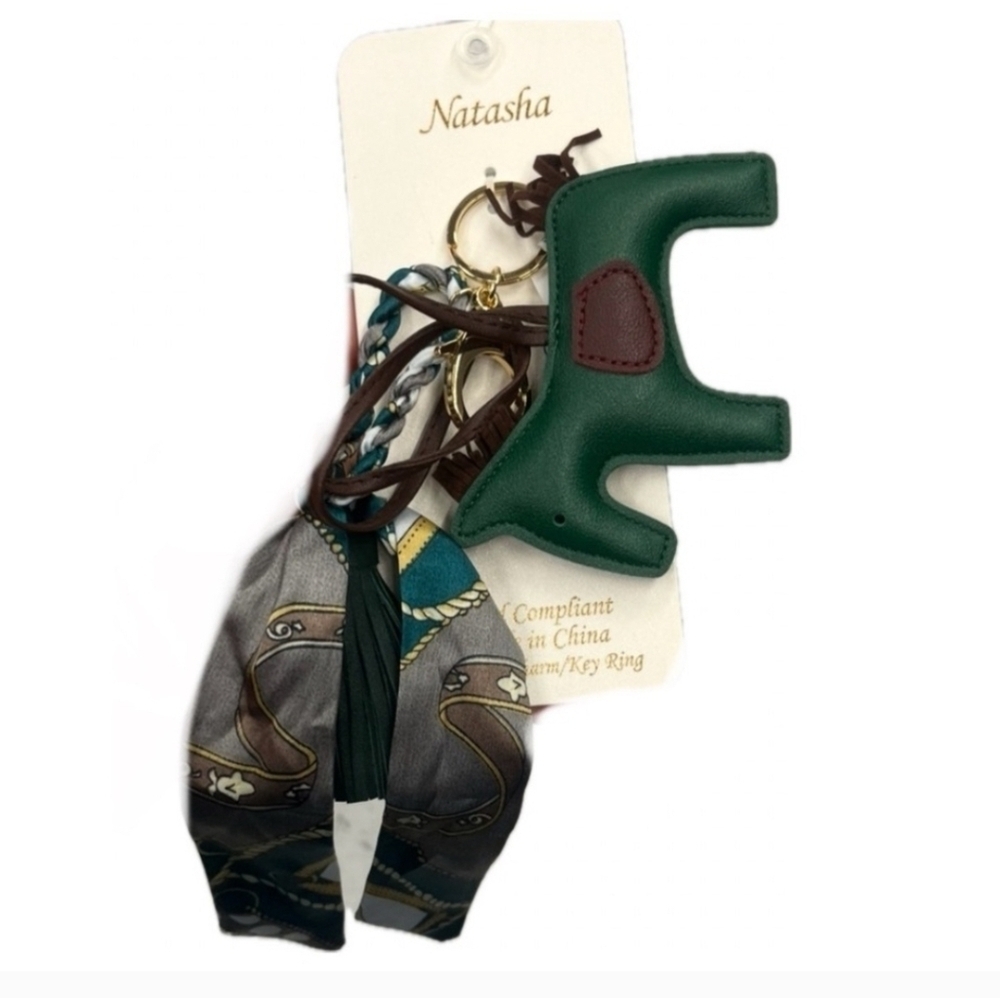 💚▪️Natasha Couture▪️ Adorable Green Horse Keychain Bag Charm